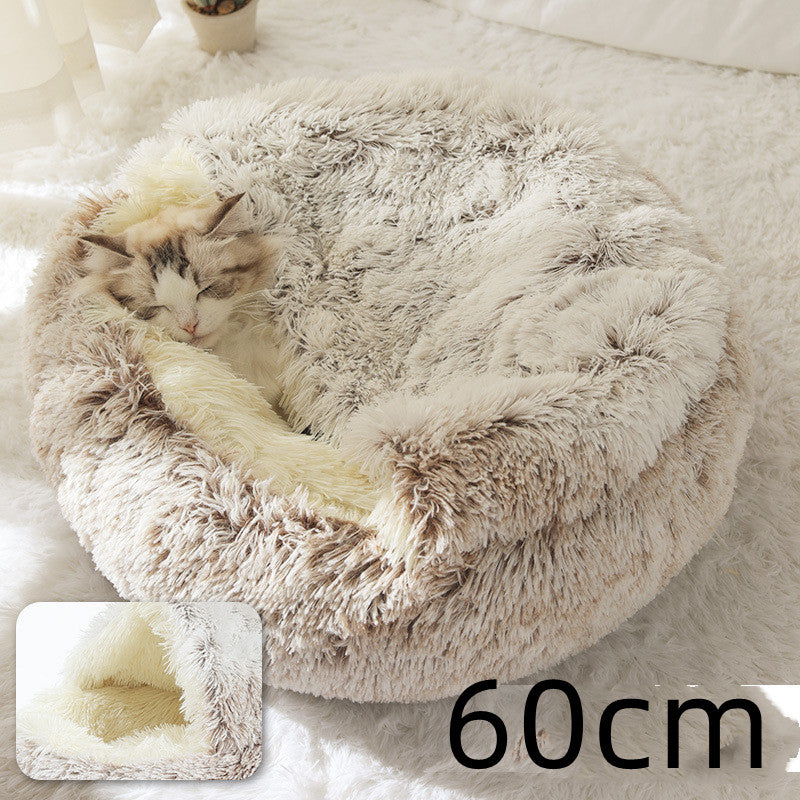 Round Plush Warm Bed House