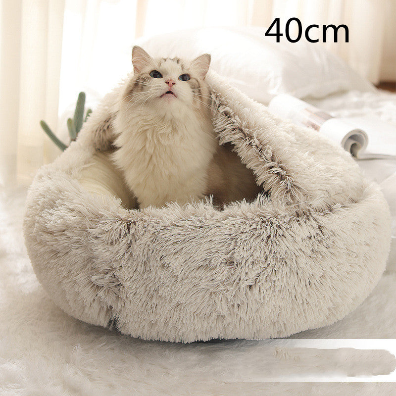 Round Plush Warm Bed House