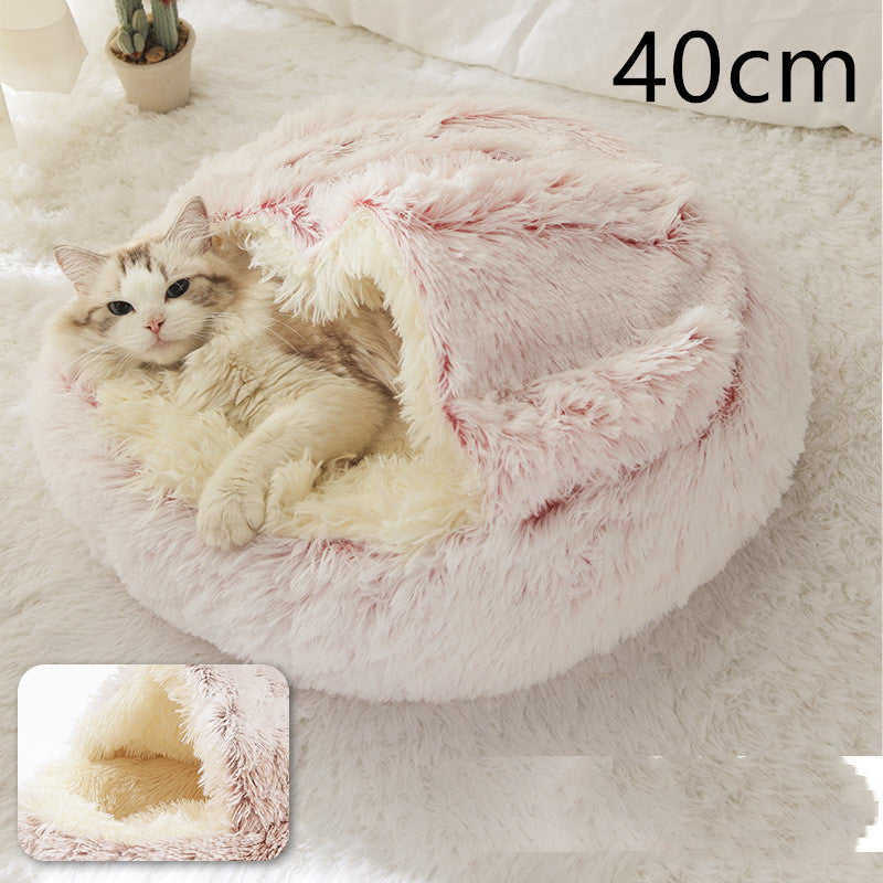 Round Plush Warm Bed House