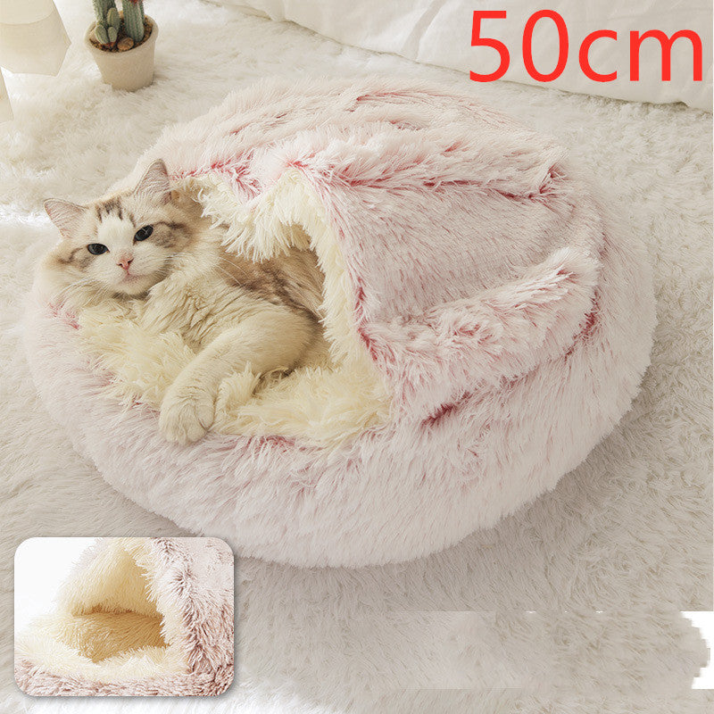 Round Plush Warm Bed House