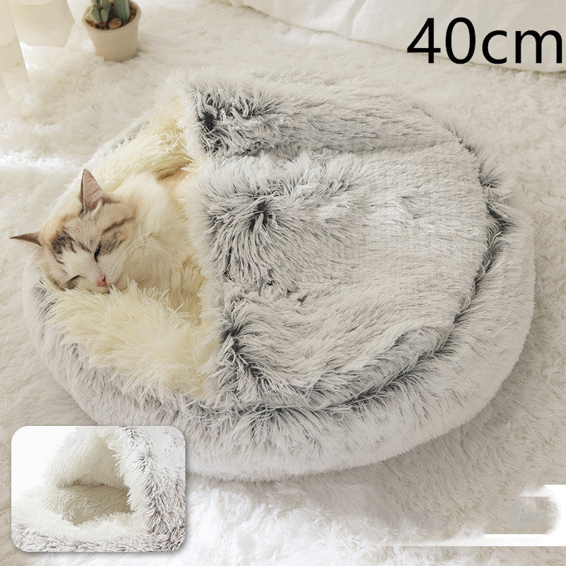 Round Plush Warm Bed House