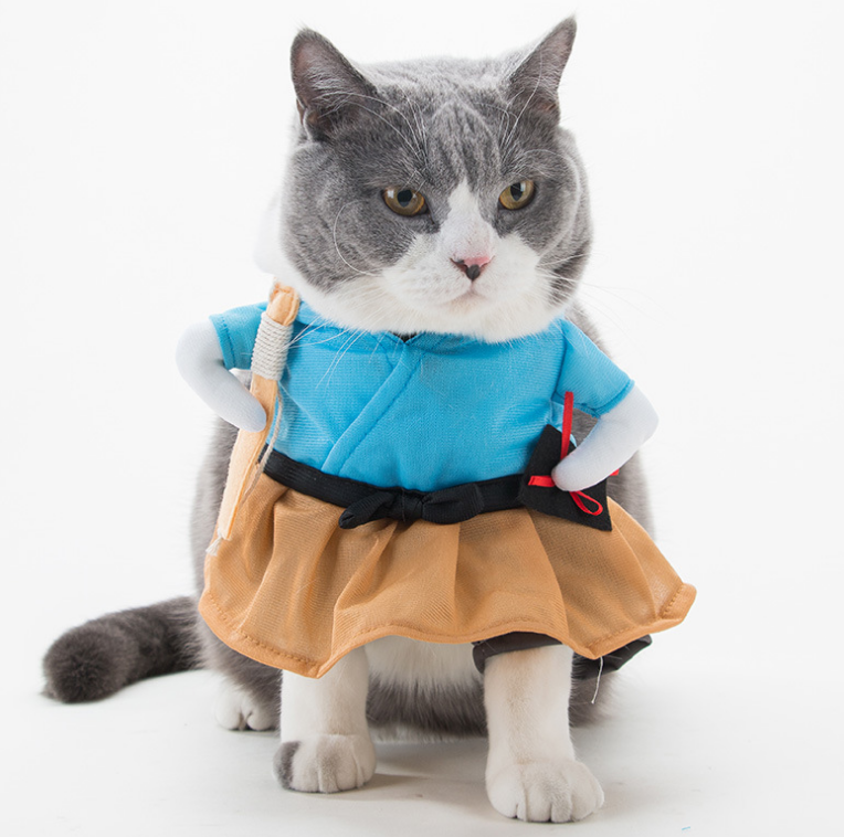 Funny Cat Costume Uniform Suit