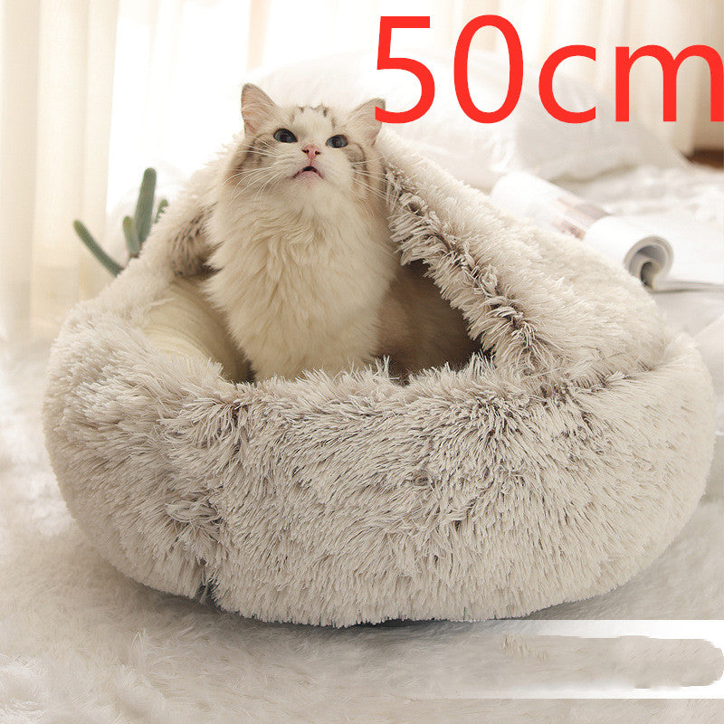 Round Plush Warm Bed House