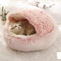 Round Plush Warm Bed House