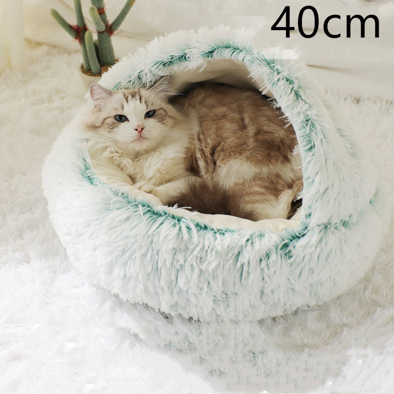 Round Plush Warm Bed House