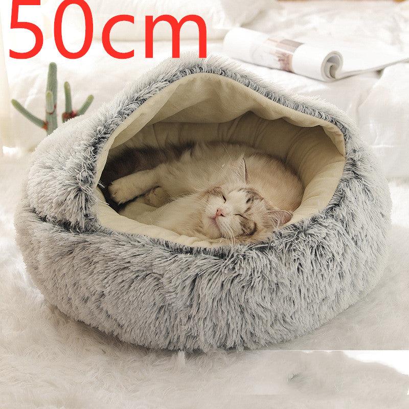 Round Plush Warm Bed House