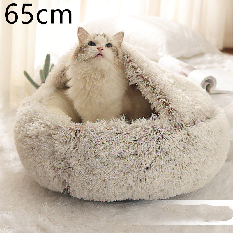 Round Plush Warm Bed House