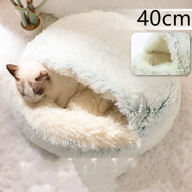 Round Plush Warm Bed House