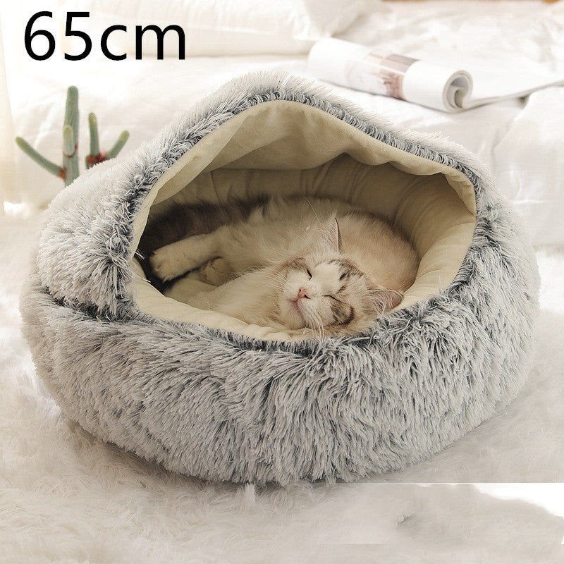 Round Plush Warm Bed House