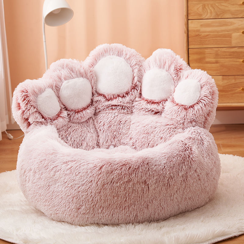 Bear Paw Shape Super Soft Pet Bed