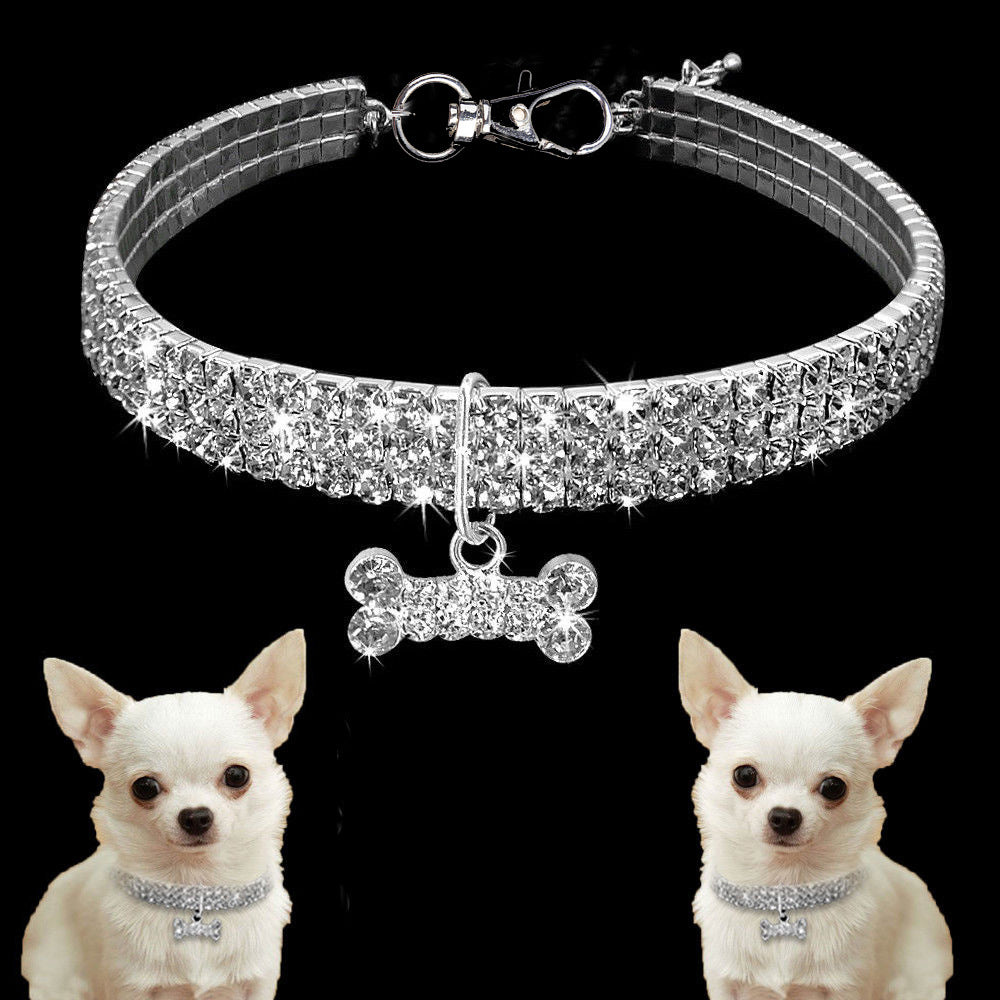 Bling Rhinestone Dog Collar