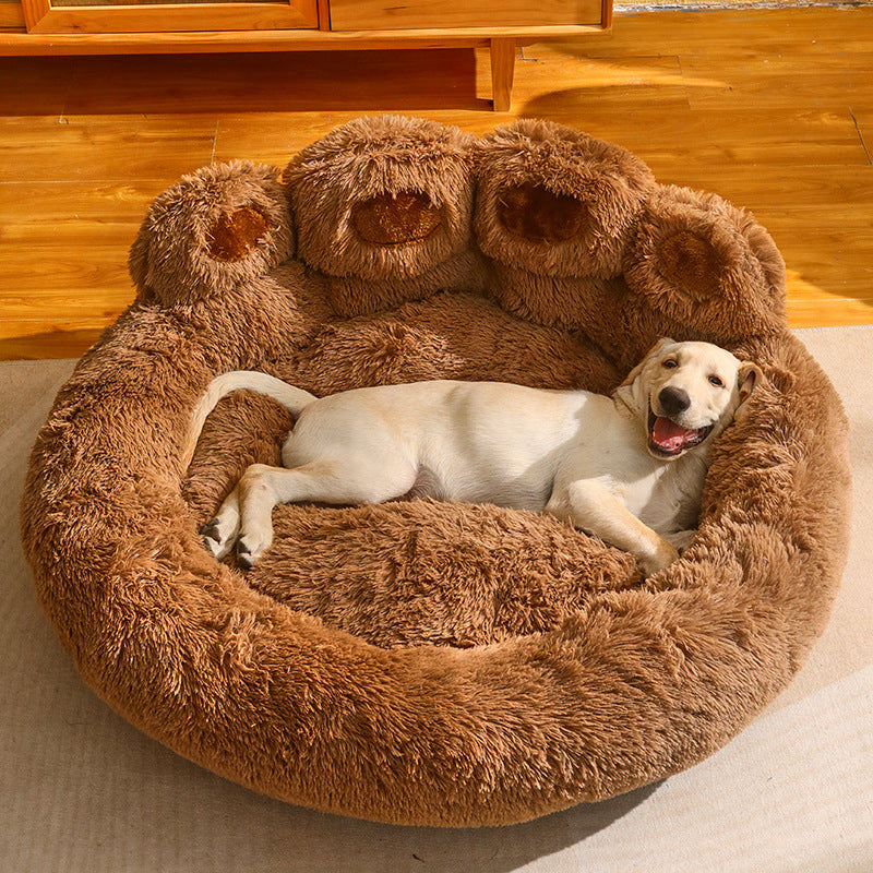 Bear Paw Shape Super Soft Pet Bed