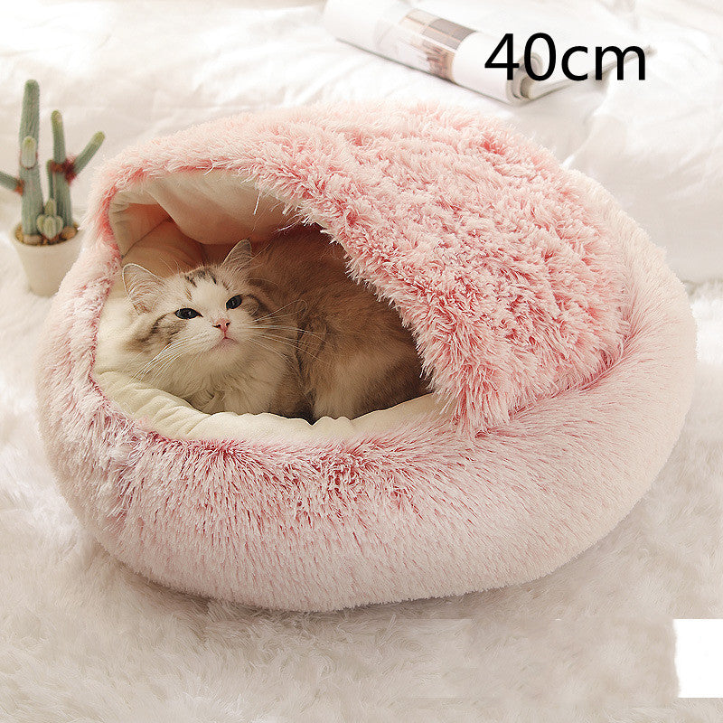 Round Plush Warm Bed House