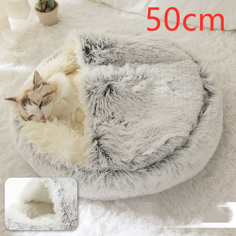 Round Plush Warm Bed House