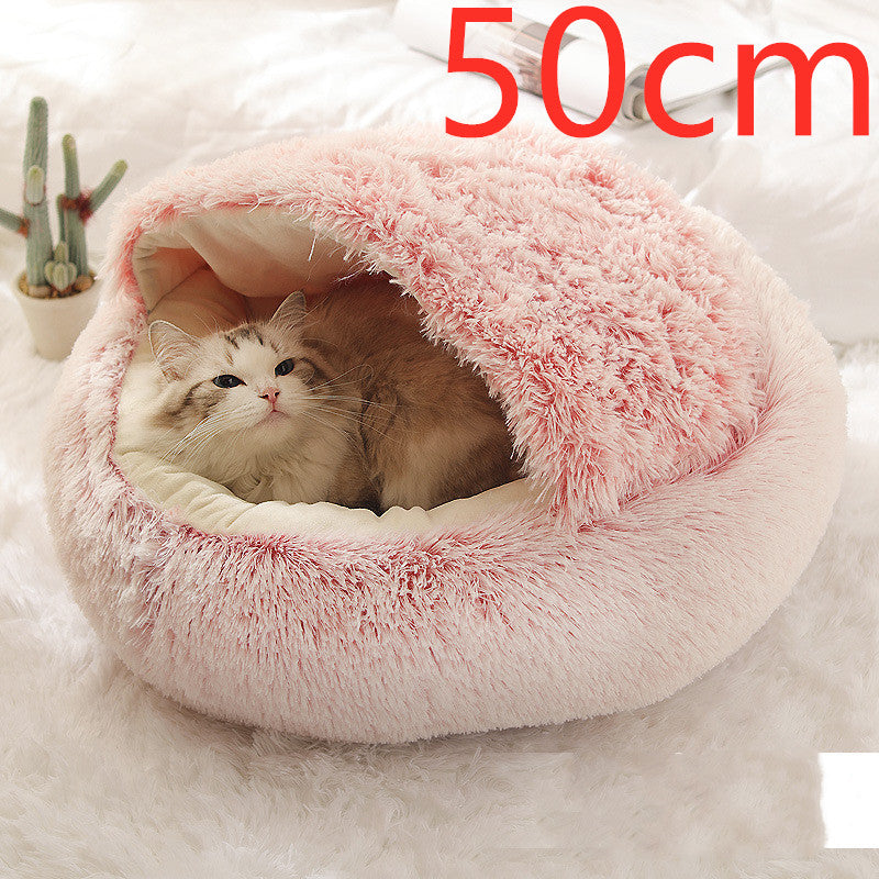 Round Plush Warm Bed House