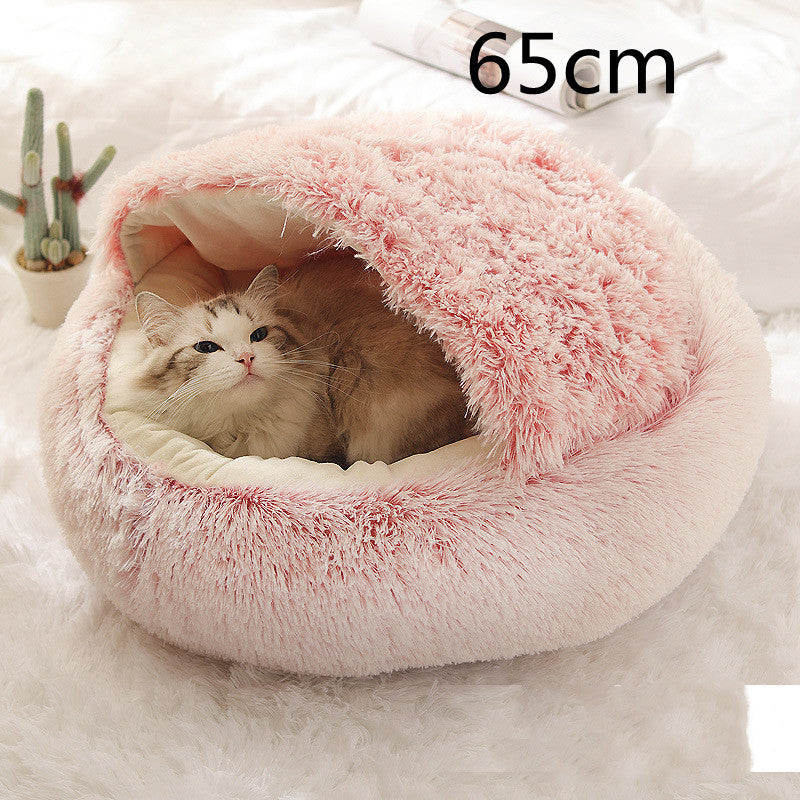 Round Plush Warm Bed House