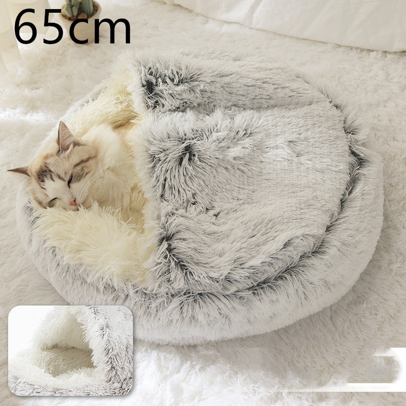 Round Plush Warm Bed House