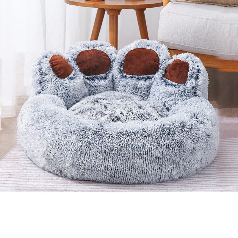 Bear Paw Shape Super Soft Pet Bed