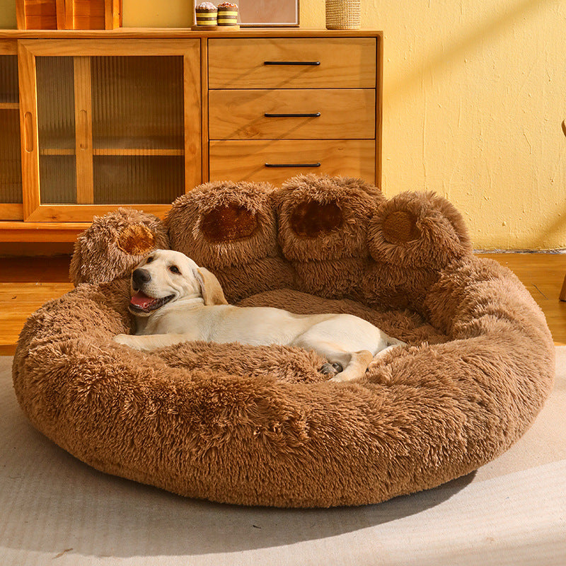 Bear Paw Shape Super Soft Pet Bed