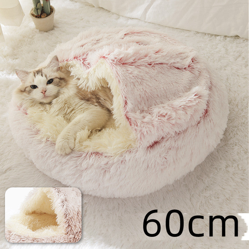 Round Plush Warm Bed House