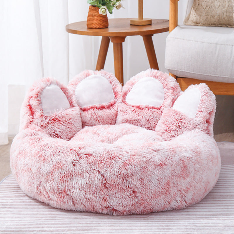 Bear Paw Shape Super Soft Pet Bed