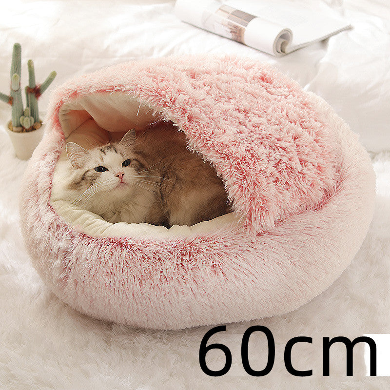 Round Plush Warm Bed House