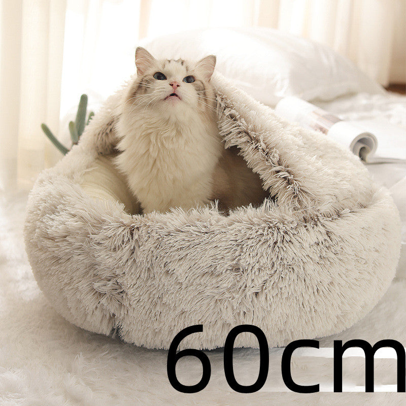 Round Plush Warm Bed House