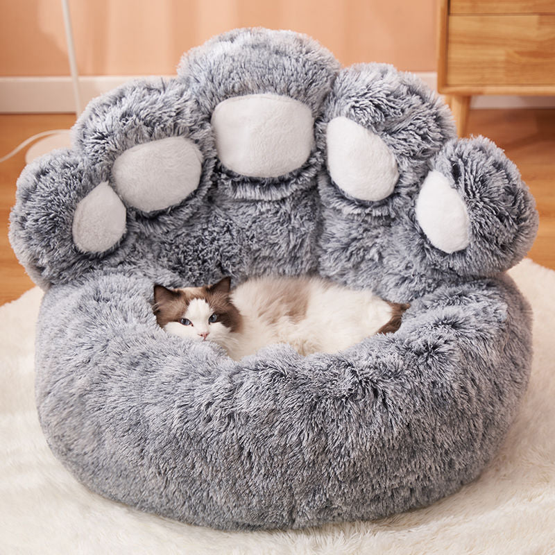 Bear Paw Shape Super Soft Pet Bed