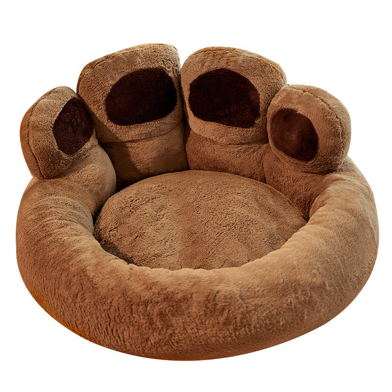 Bear Paw Shape Super Soft Pet Bed